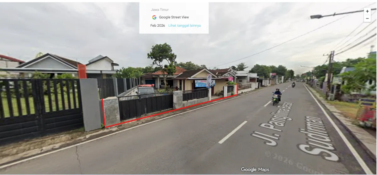 RUMAH LUAS + RUKO + PEKARANGAN DEKAT BANDARA KEDIRI - Foto 1